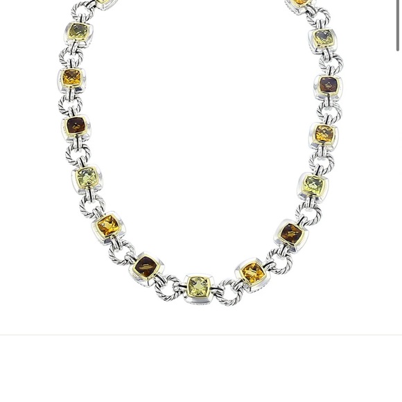 David Yurman Yellow Renaissance Gemstone Necklace - Picture 4 of 8